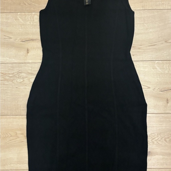 Black Sleeveless Bodycon Dress House of Harlow 1960 Luxe Essentials Size Large - Picture 9 of 10